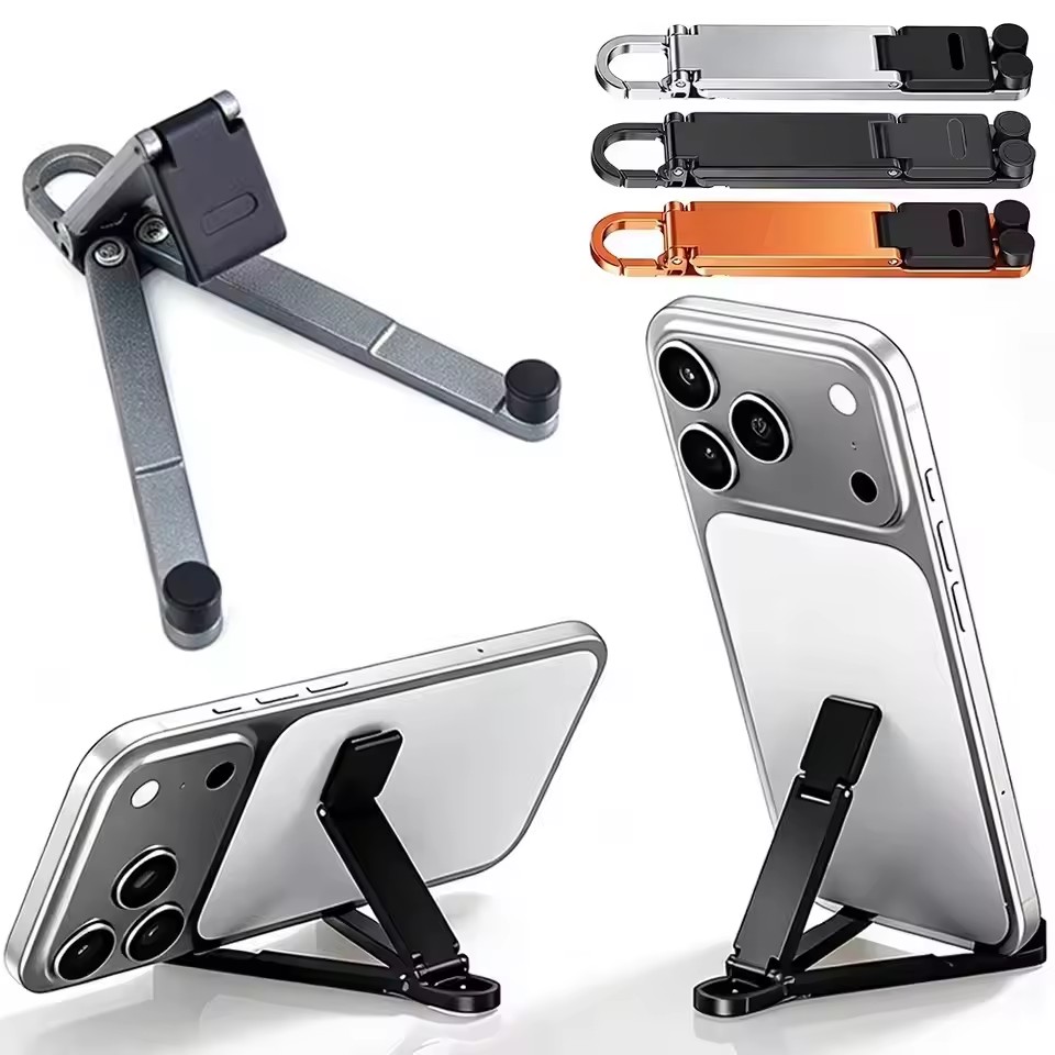 Standing Desk - Soporte plegable para teléfono con llavero,