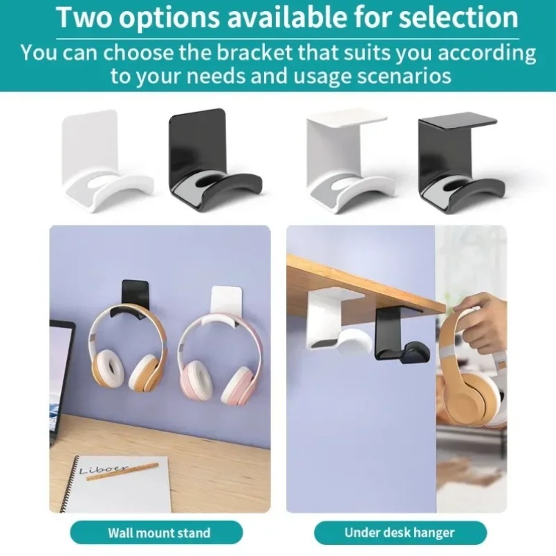 Monitor Stand - Soporte autoadhesivo para auriculares, soporte de