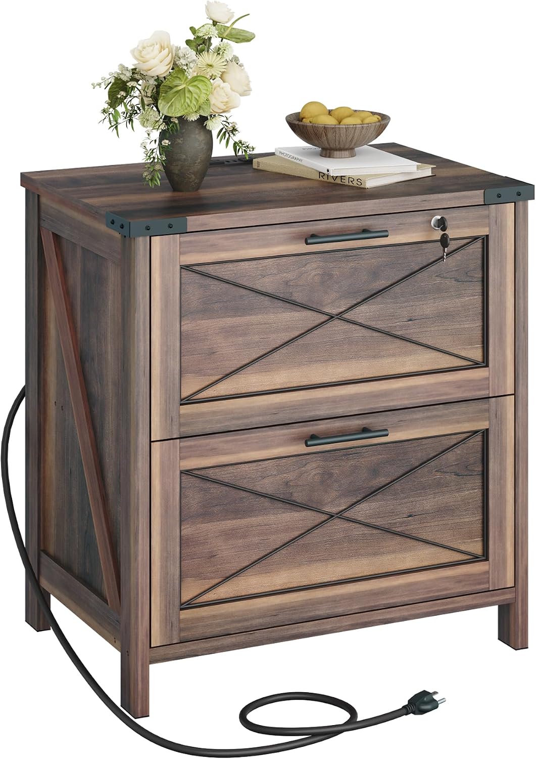 Archivador lateral de madera,  - Printer Stand reseña y precio