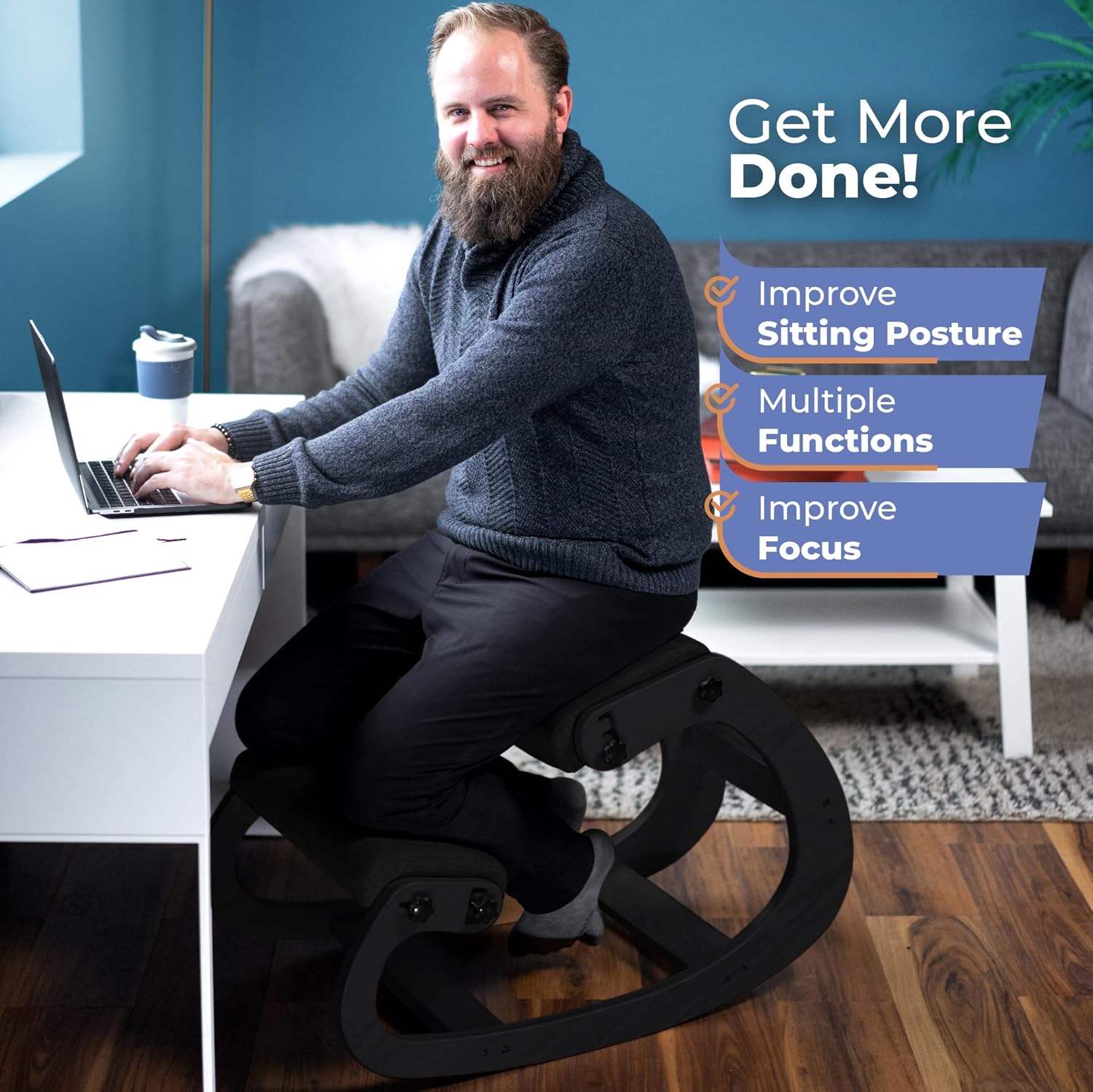 Silla ergonómica de madera par - Office Stool reseña y precio