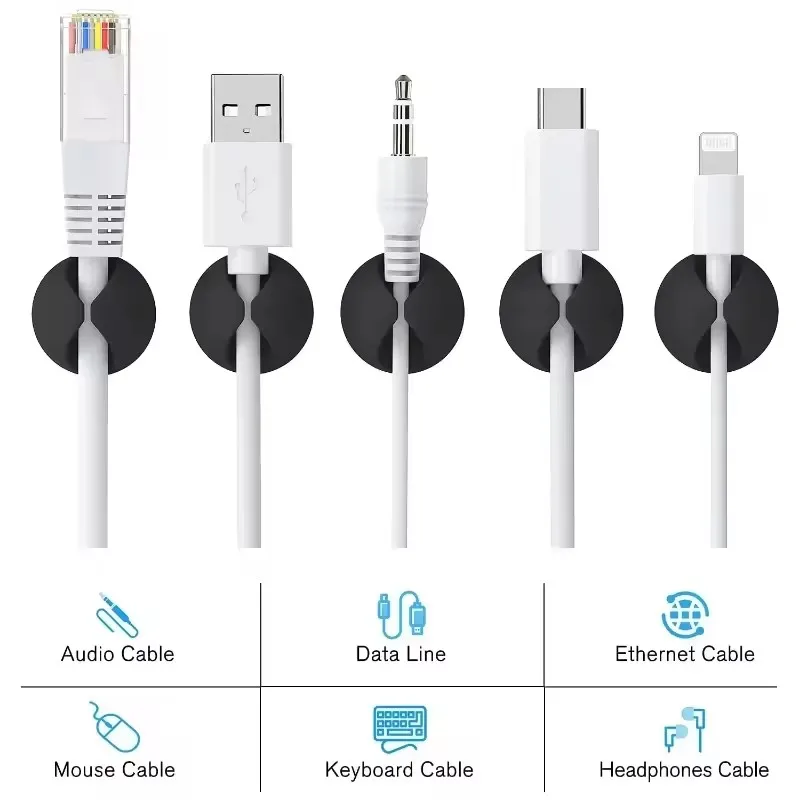 Clips para cables de escritori - Desk Organizer reseña y precio